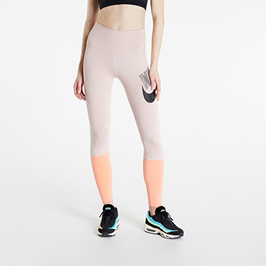 Leggings Nike Dri-FIT One Women's High-Waisted Dance Leggings Pink Oxford/  Crimson Bliss