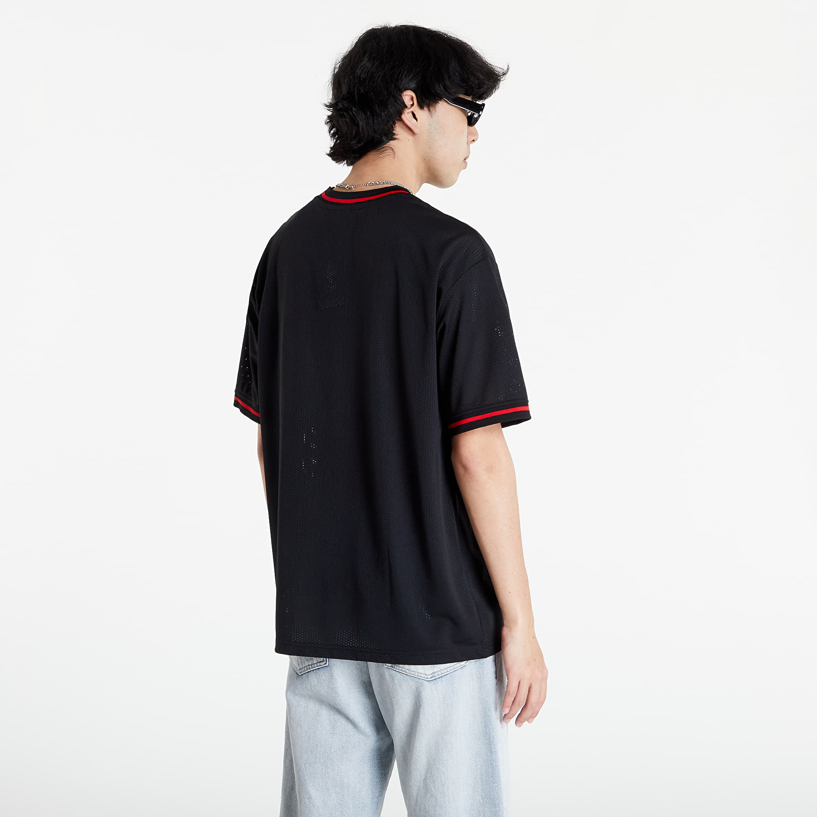 T-shirts New Era NBA Mesh Team Logo Oversized Tee Chicago Bulls Black