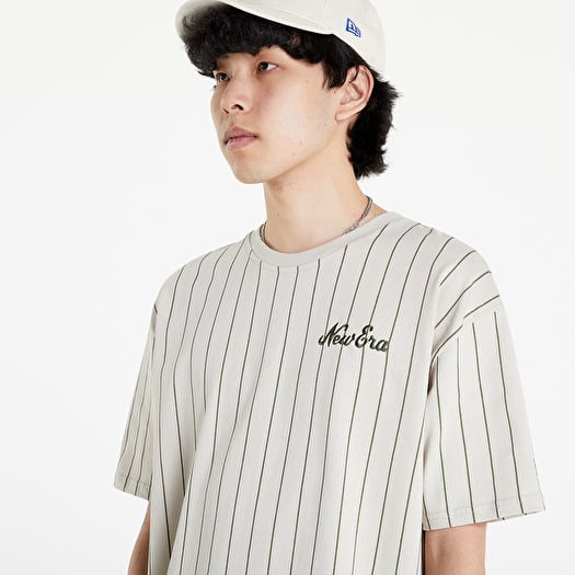 T-shirts New Era Oversized Pinstripe Tee Stone Footshop