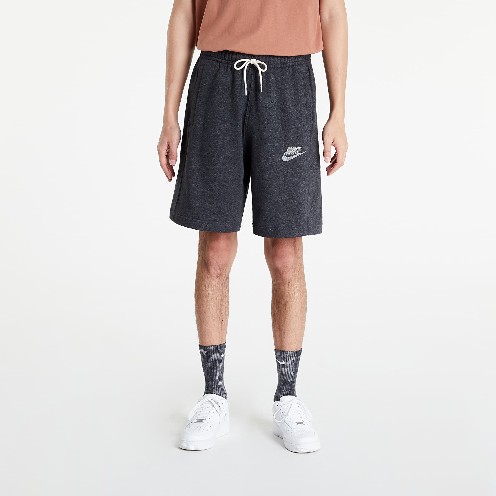 Къси панталони Nike Sportswear Revival Fleece Shorts Black/ White