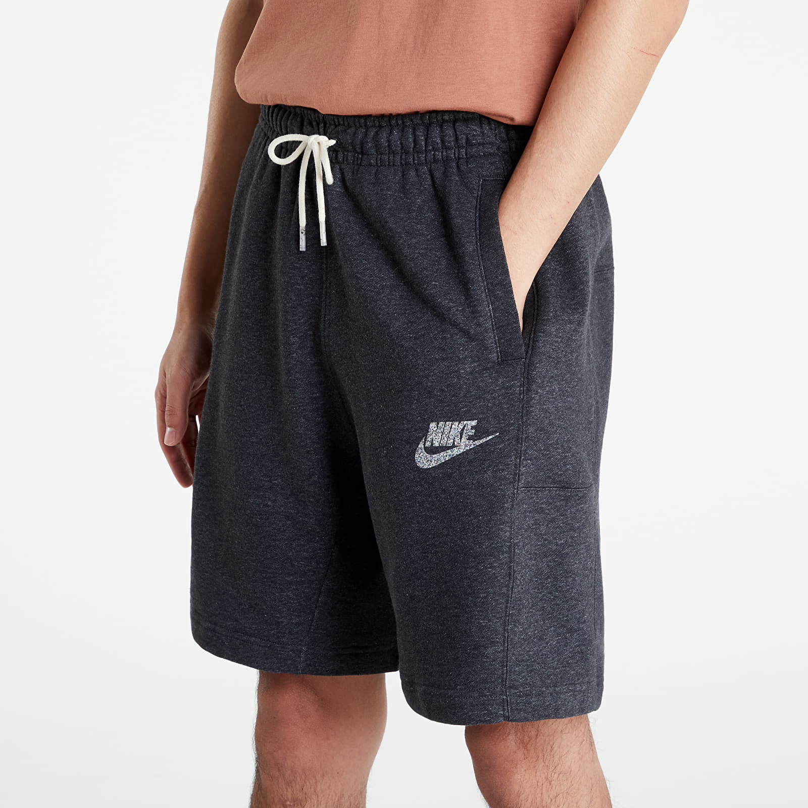 Kraťasy Nike Sportswear Revival Fleece Shorts Black/ White