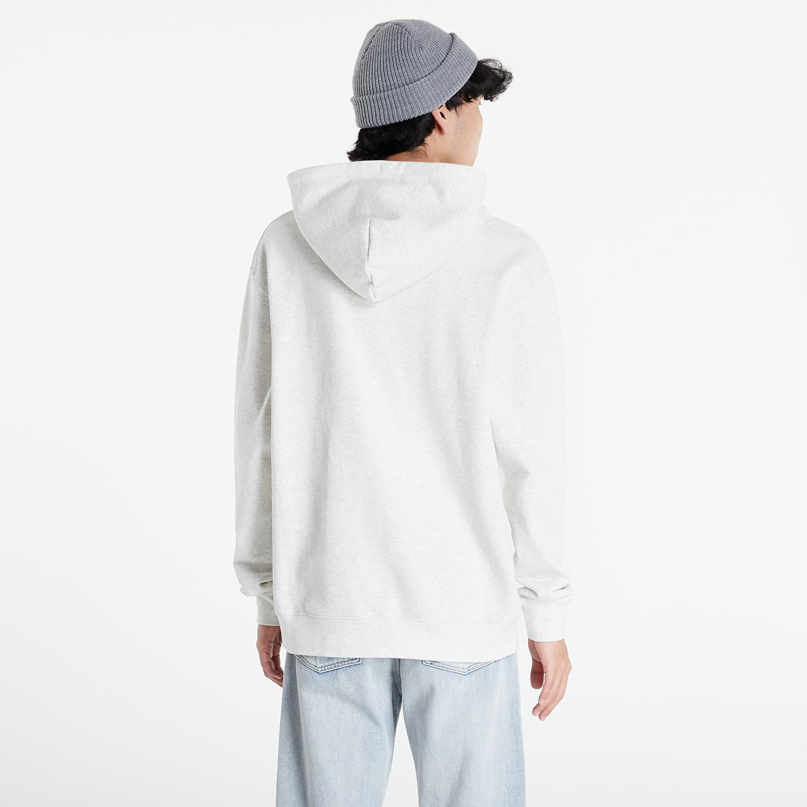 Mikiny Jordan Essentials Statement Fleece Oatmeal Heather