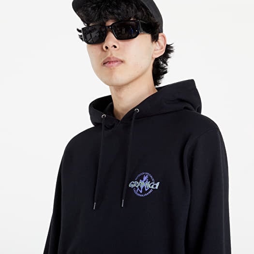 Hoodies and sweatshirts Gramicci Running Man Hooded Sweatshirt Black Footshop