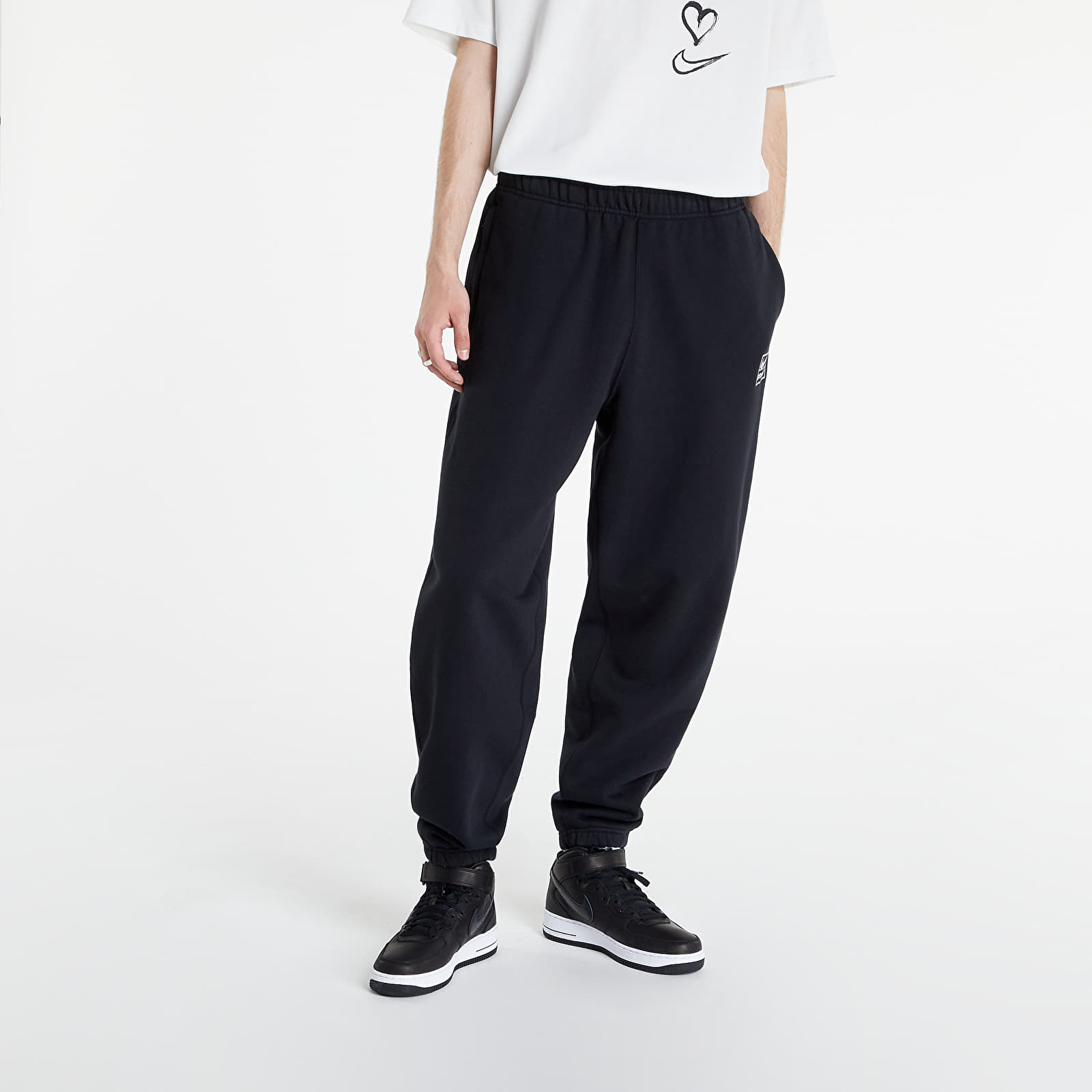 Pantaloni și blugi Nike x Stüssy Fleece Pant UNISEX Black