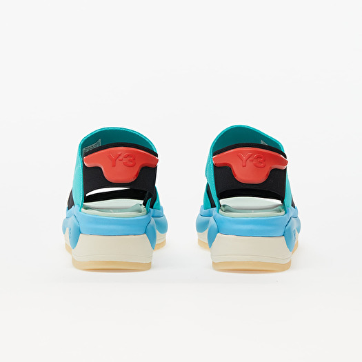 Men's shoes Y-3 Hokori Sandal Black/ Vivid Mint/ Bright Cyan
