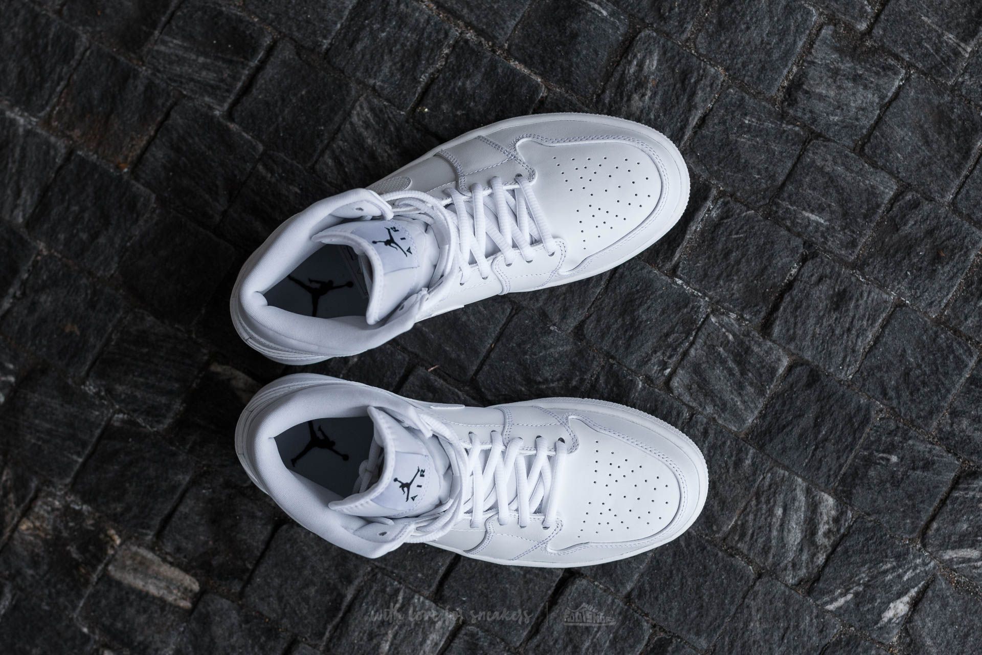 Moški čevlji Air Jordan 1 Mid White/ Black-White