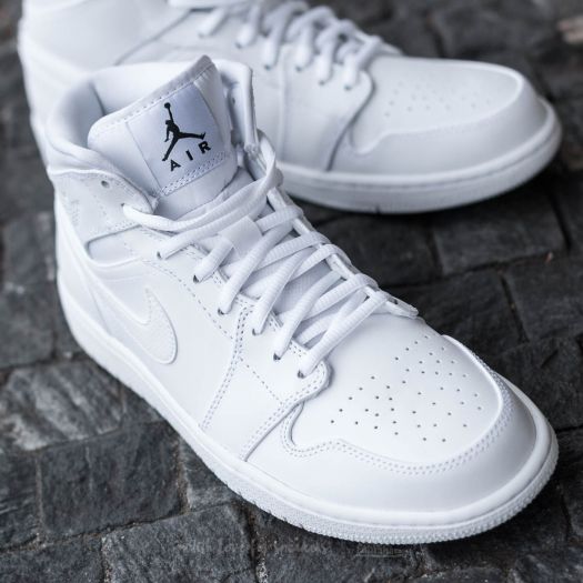 Mens hot sale white jordans