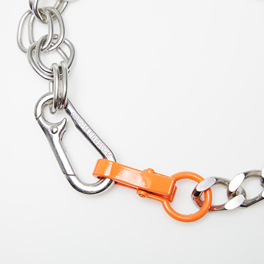 Accessories HERON PRESTON Multichain Necklace Silver/ Orange