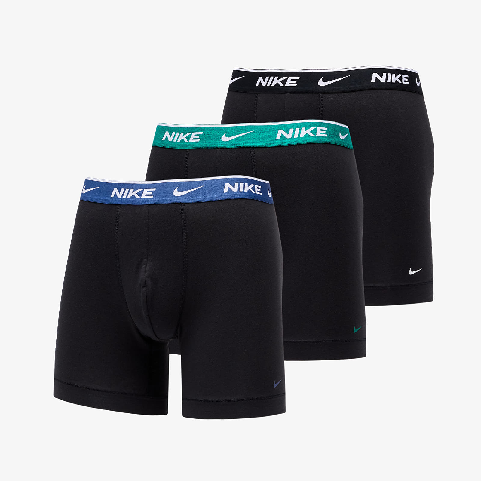 Calzoncillos de boxer Nike Everyday Cotton Stretch Boxer Brief 3-Pack Black/ Mystic Navy/ Malac/ Black