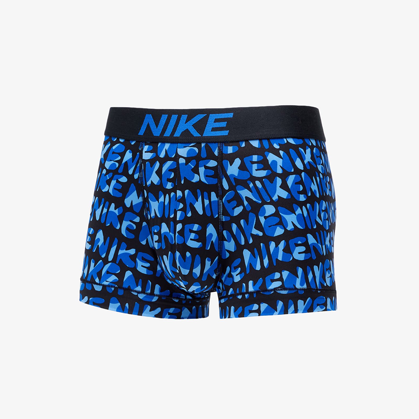 Pantaloncini Nike Dri-FIT Essential Micro Trunk Game Royal/ Black Bubble Swoosh Print