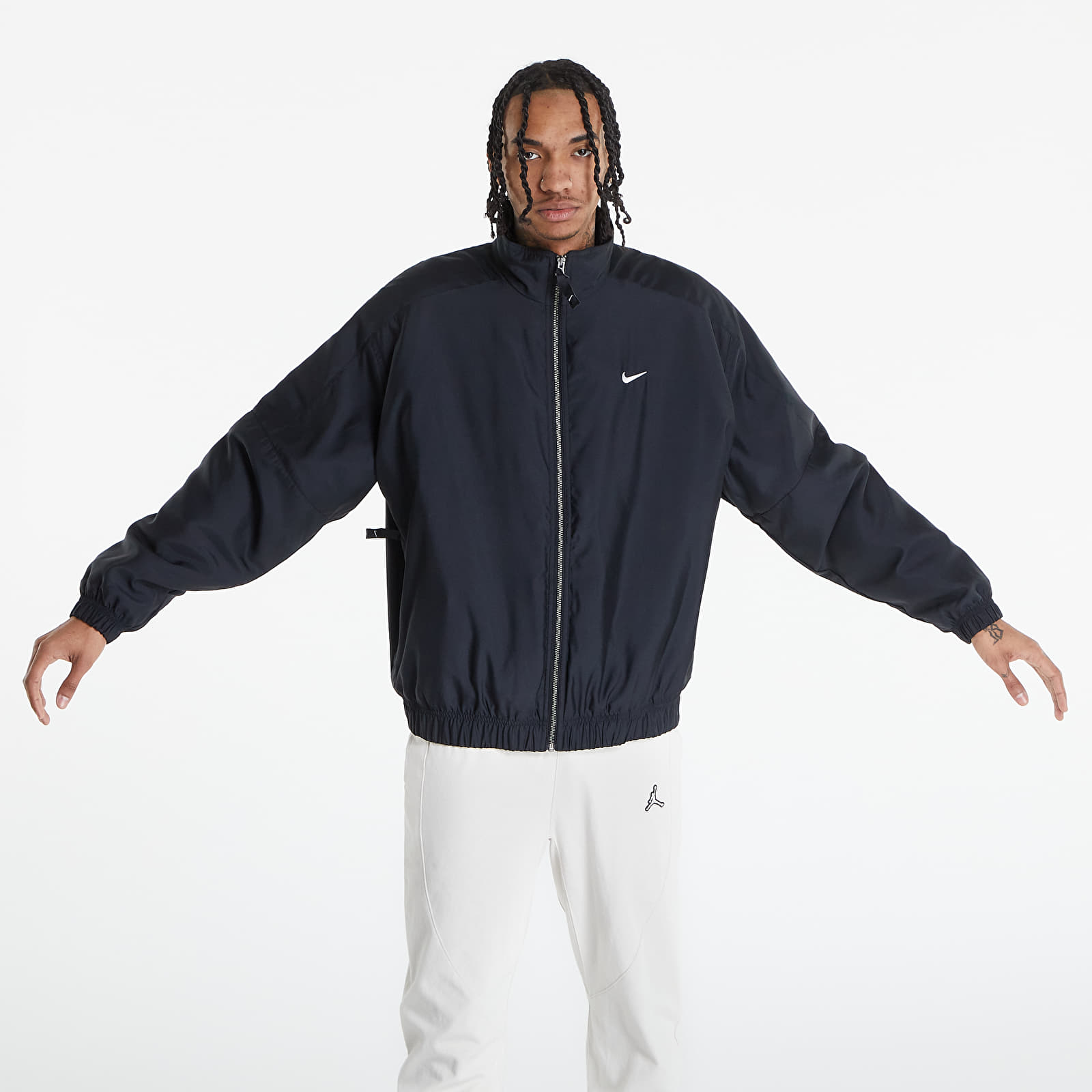 Vestes et manteaux Nike Solo Swoosh Jacket Black Bleached Coral White Footshop
