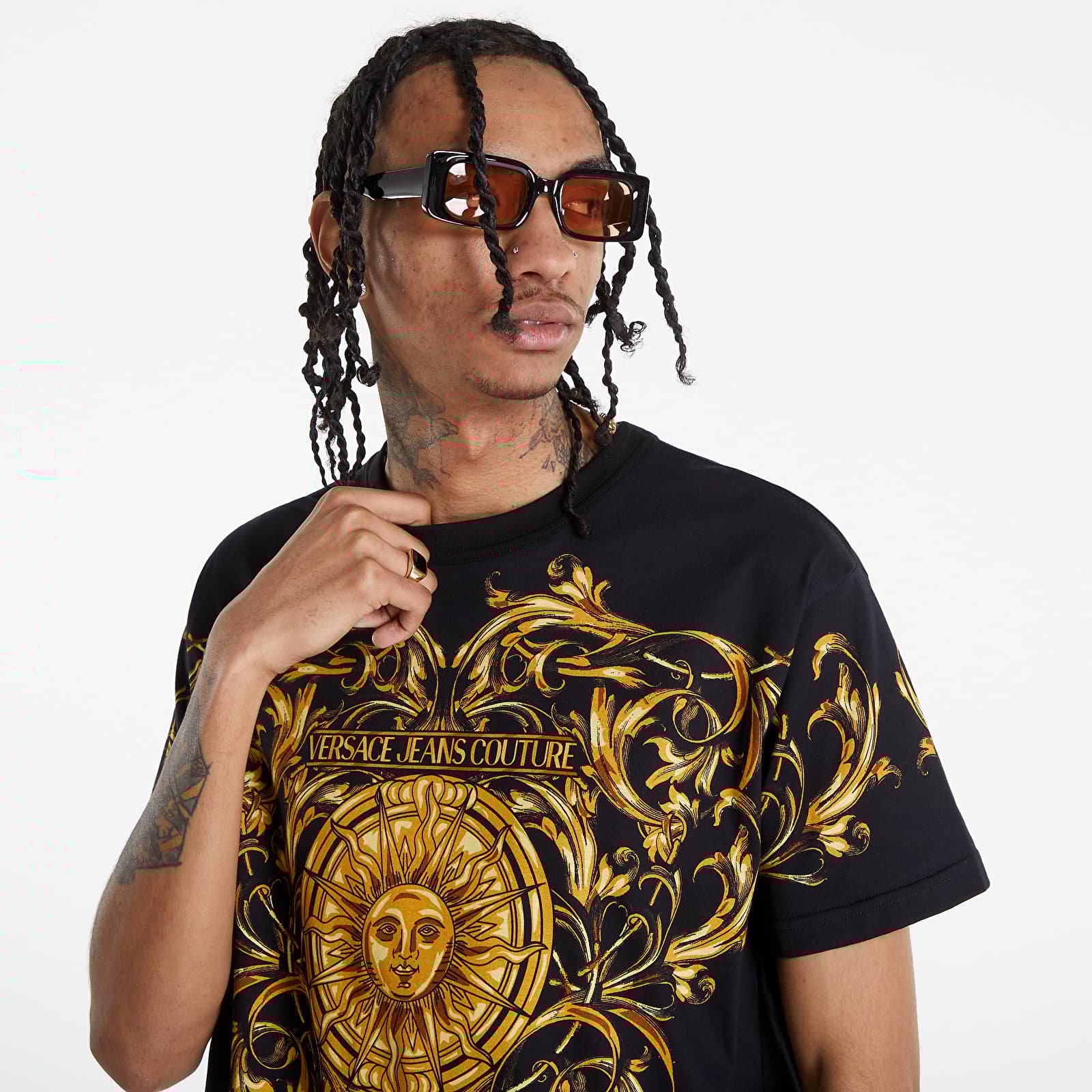 T-shirts Versace Jeans Couture Jer. Cot. Panel Print Sun