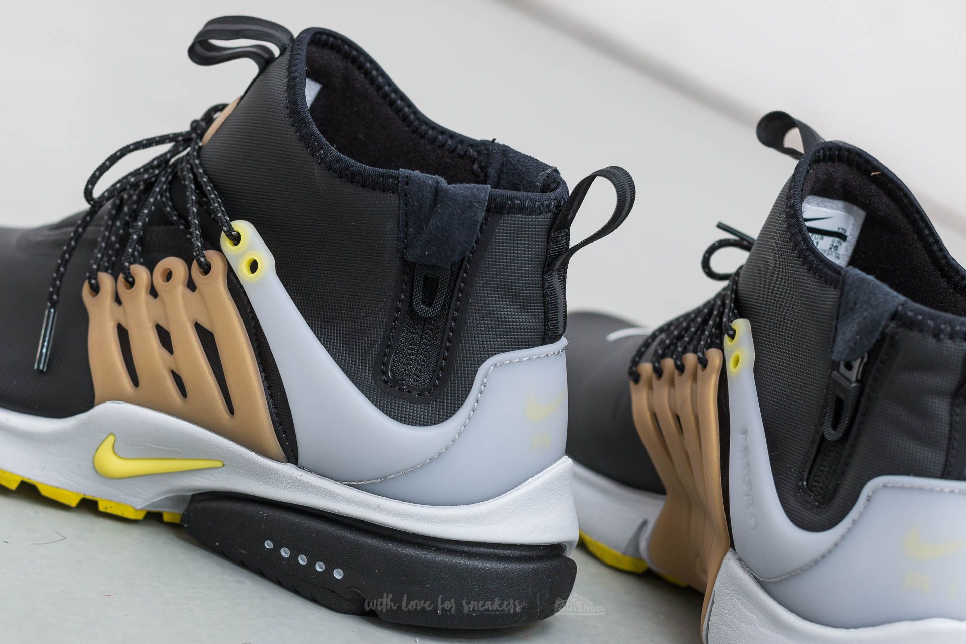Batai Nike Air Presto MID Utility Black/ Yellow Streak