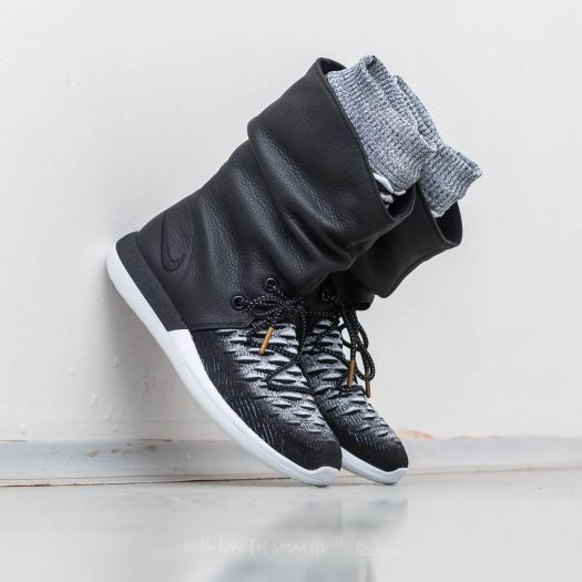 Women's shoes Nike W Roshe Two Hi Flyknit Black/ Black-White