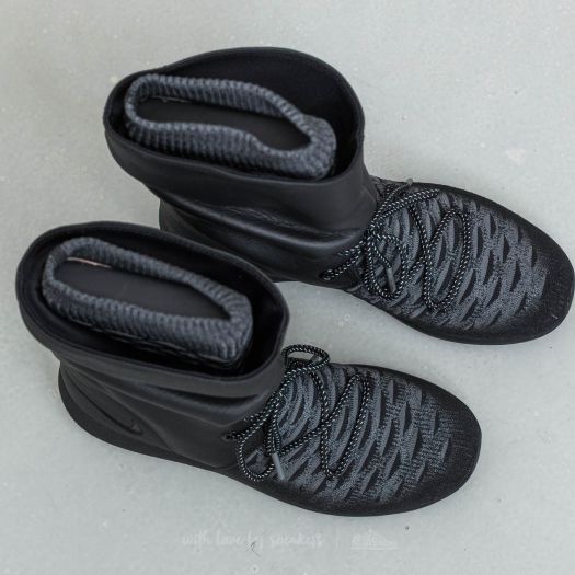 Damen Sneaker und Schuhe Nike W Roshe Two Hi Flyknit Black Black Dark Grey Footshop