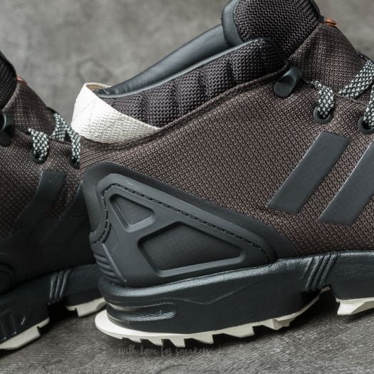 Mens adidas black zx flux trainers best sale