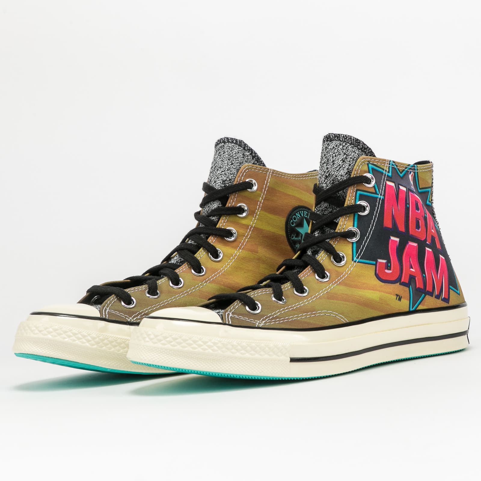 Men's shoes Converse Chuck 70 Hi Brown/ Solar Red/ Electric Aqua