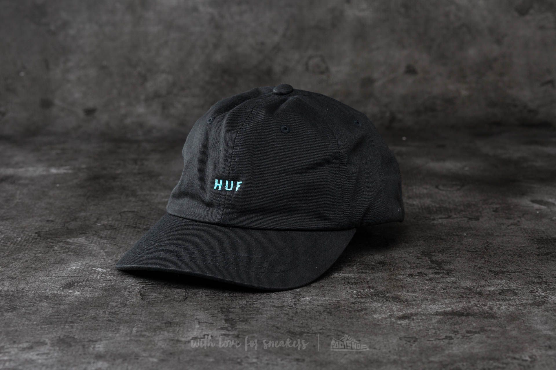Kšiltovky HUF Apparel Original Logo Curved Brim Cap Black