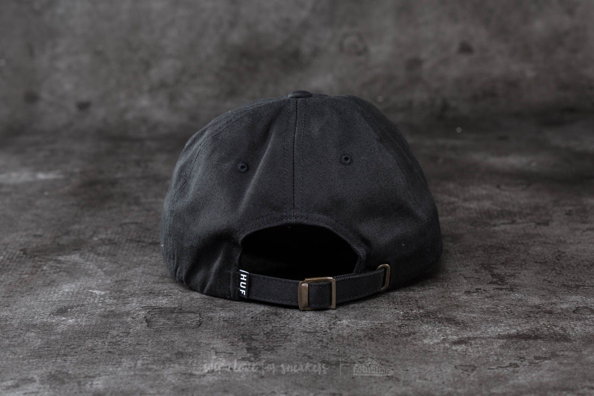 Kšiltovky HUF Apparel Original Logo Curved Brim Cap Black