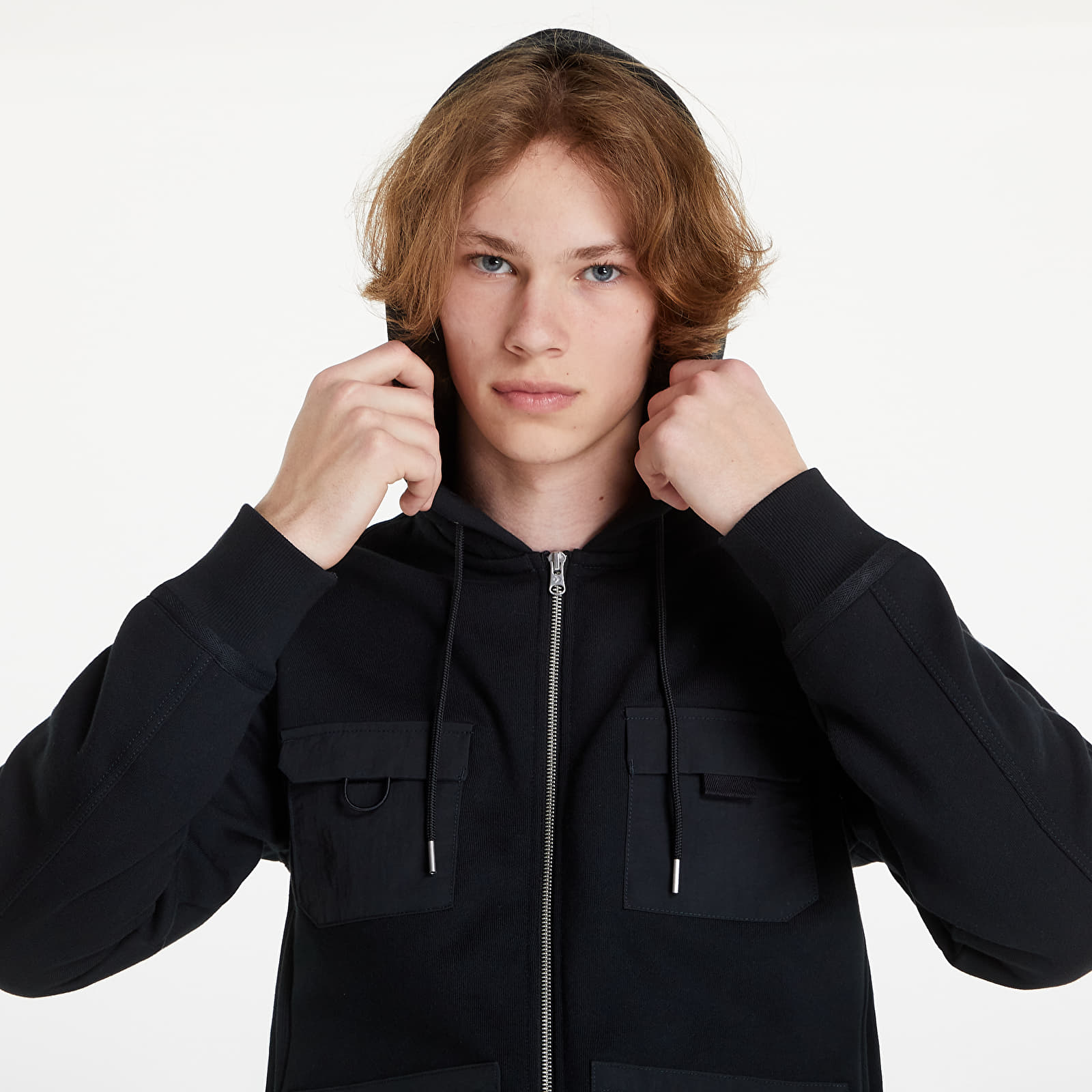 Converse zip sales up hoodie mens