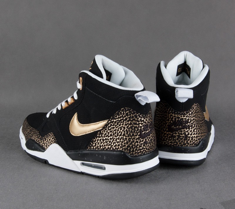 Zapatos Nike Flight ´13 Mid Black/Metallic Gold-White-Dark Grey