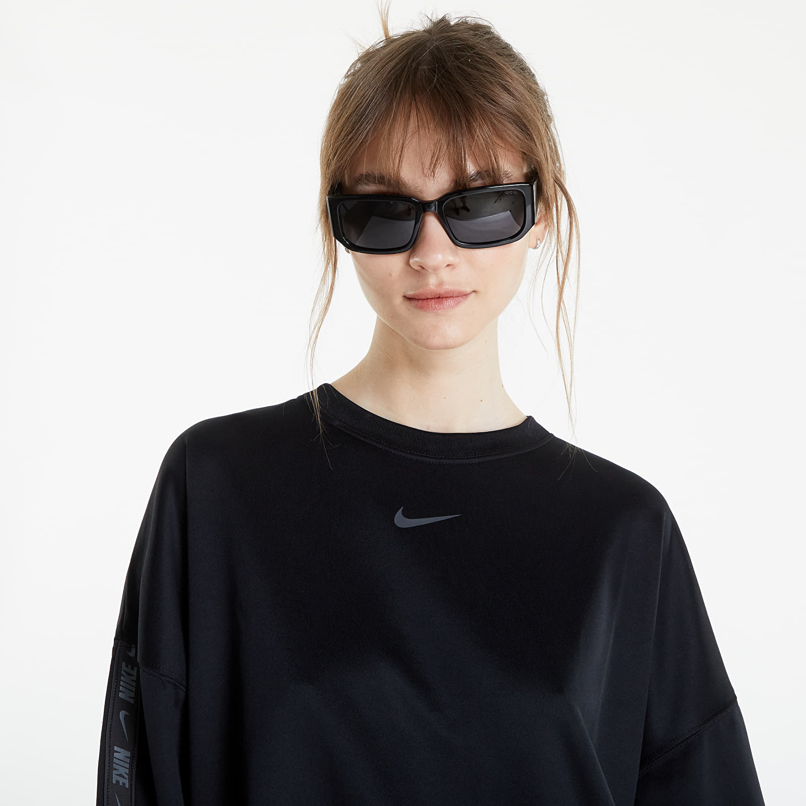 Sudaderas Nike NSW Pocket Tape Oversized Crew Black