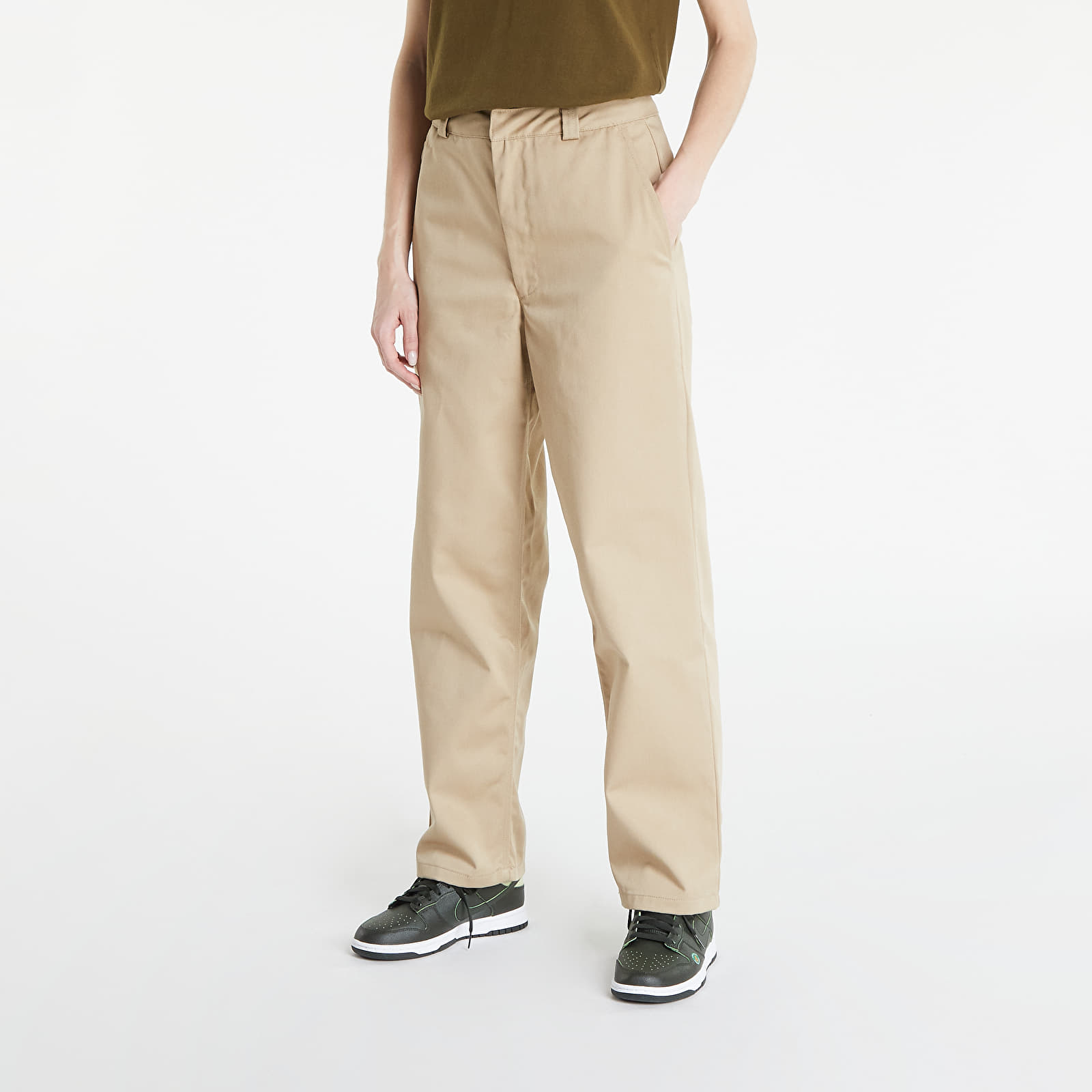 Pantaloni și blugi HUF Womens Skate Pant Tan