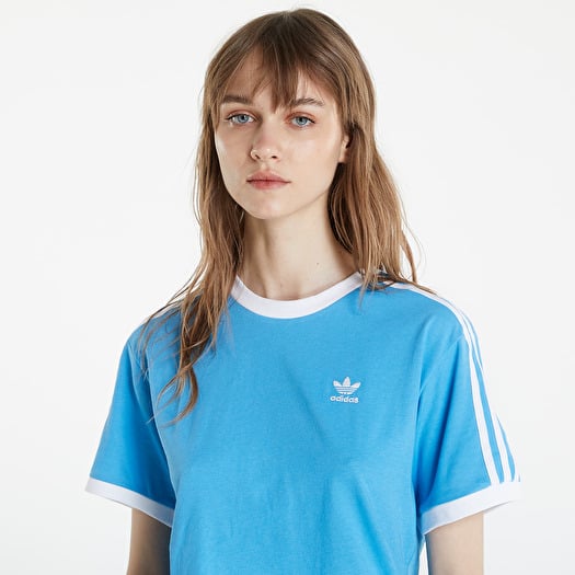 T-shirts adidas Stripes Tee App Sky Rush Footshop
