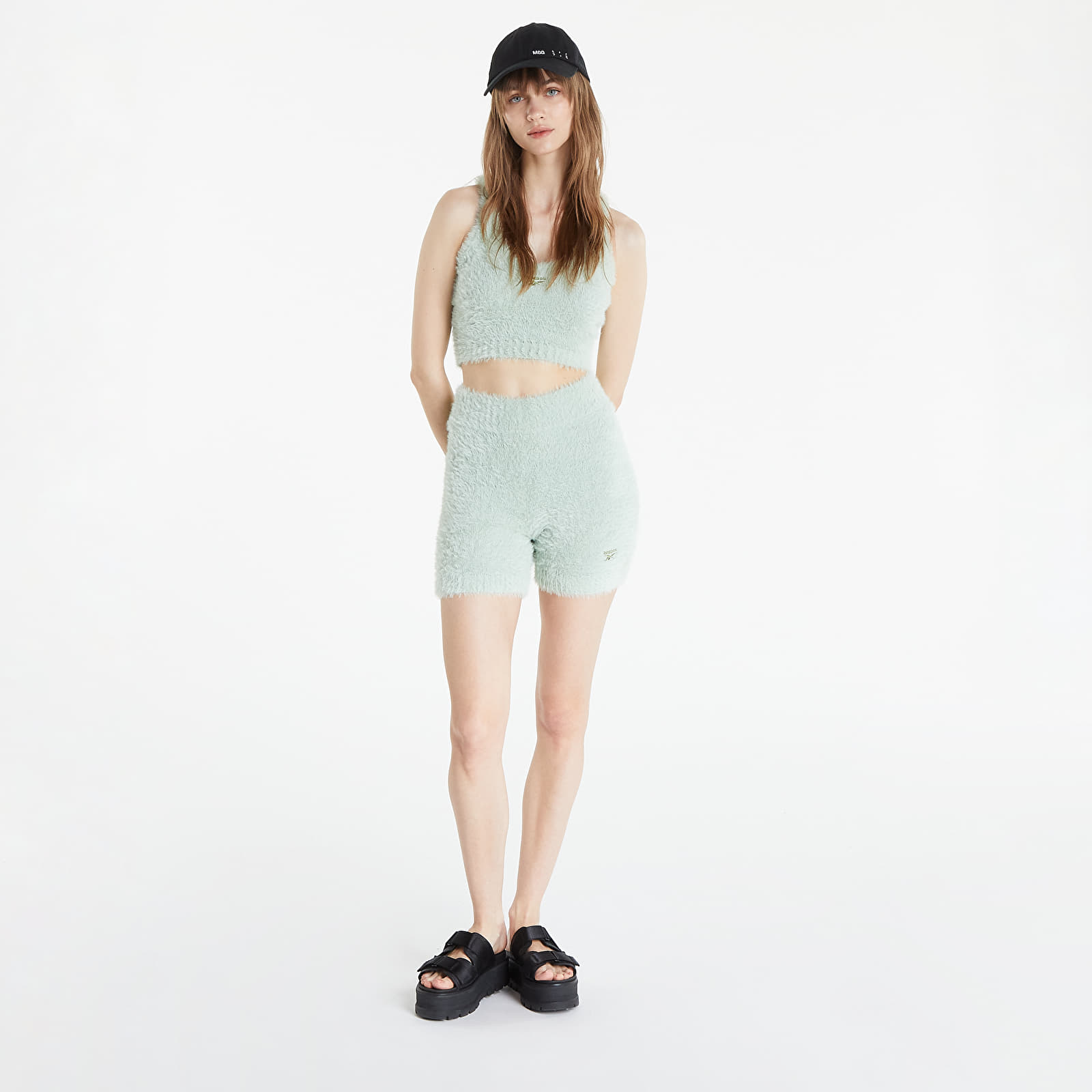 Kraťasy Reebok Classics Wde Cozy Legging Shorts Light Sage/ Wild Moss