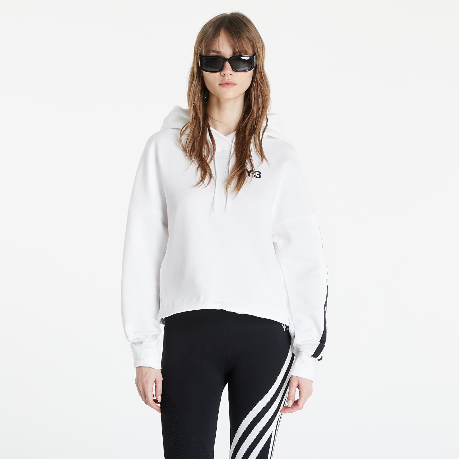 Adidas white cropped hoodie new arrivals