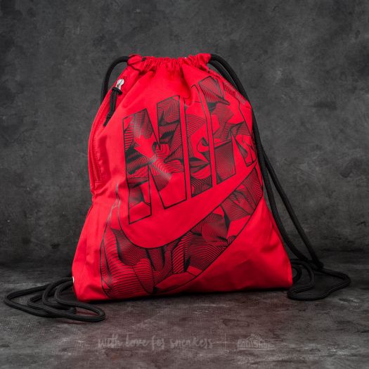 Gymsacks Nike Sportswear Heritage Gymsack Red Black Black Footshop