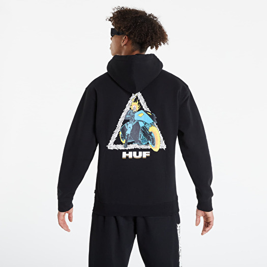 Hoodies and sweatshirts HUF x Marvel Ghost Rider Triple Triangle Pullover Hoodie Black Footshop