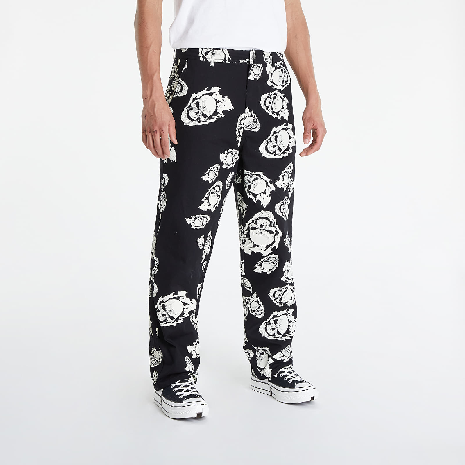 Pants and jeans HUF x Marvel Ghost Rider Painter Pant Black