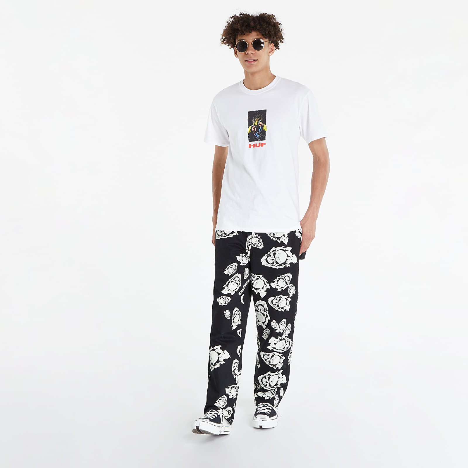 Pants and jeans HUF x Marvel Ghost Rider Painter Pant Black