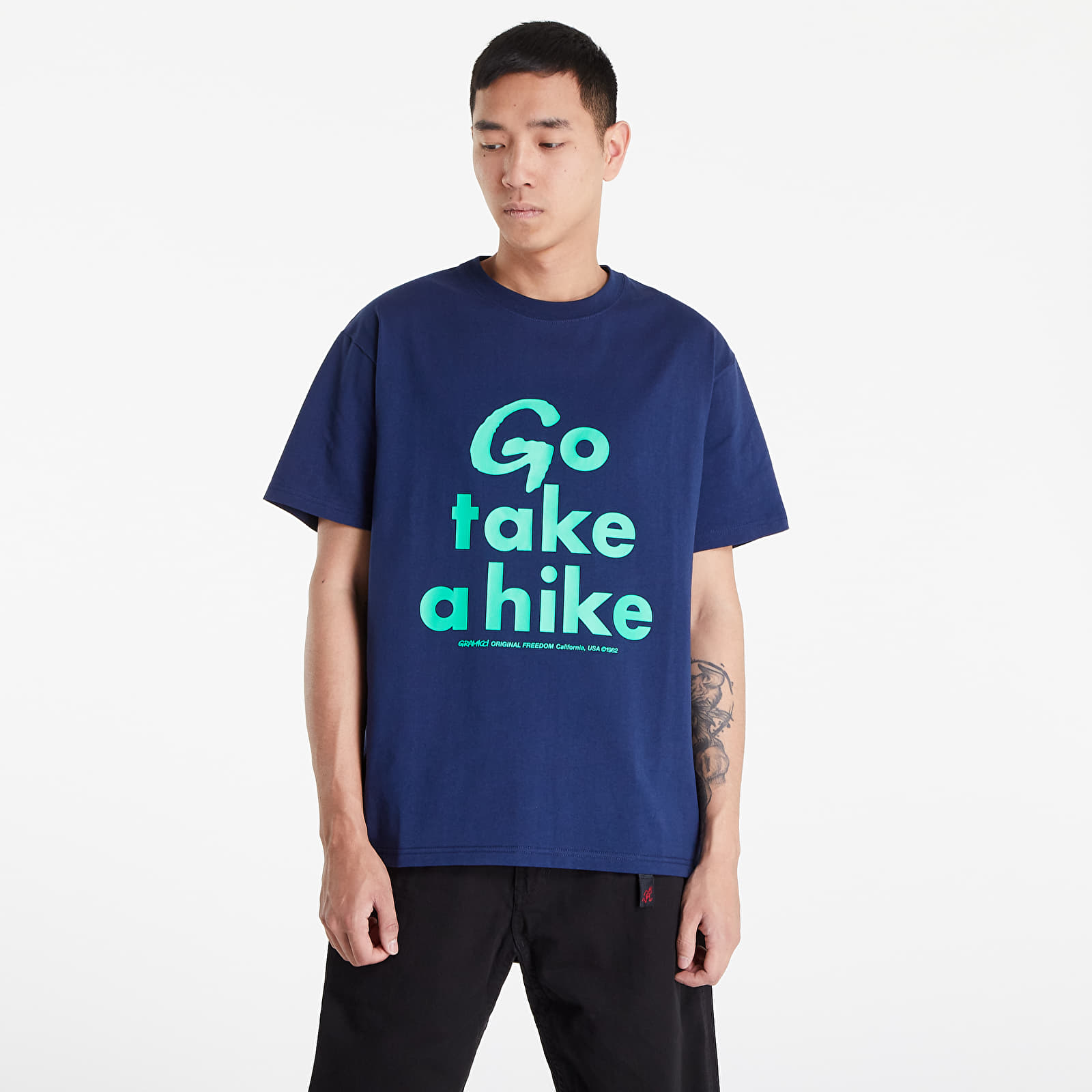 T-shirts Gramicci Take A Hike Tee Navy