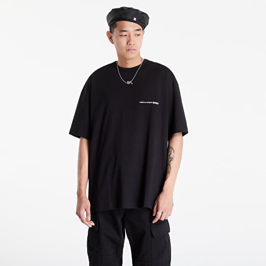 T shirts Comme des Garcons SHIRT Oversized T shirt Logo Black Footshop
