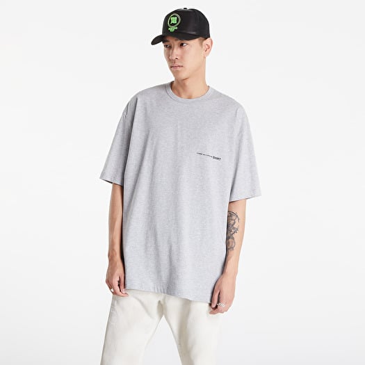 T shirts Comme des Garcons SHIRT Oversized T shirt Logo Grey Footshop