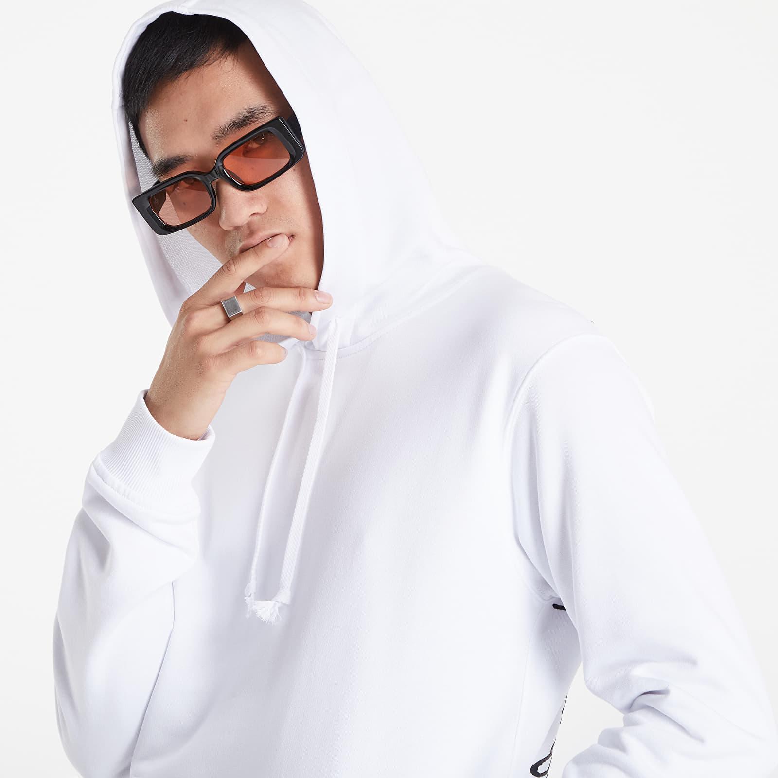 Mikiny Comme des Garçons SHIRT Hooded Sweatshirt White