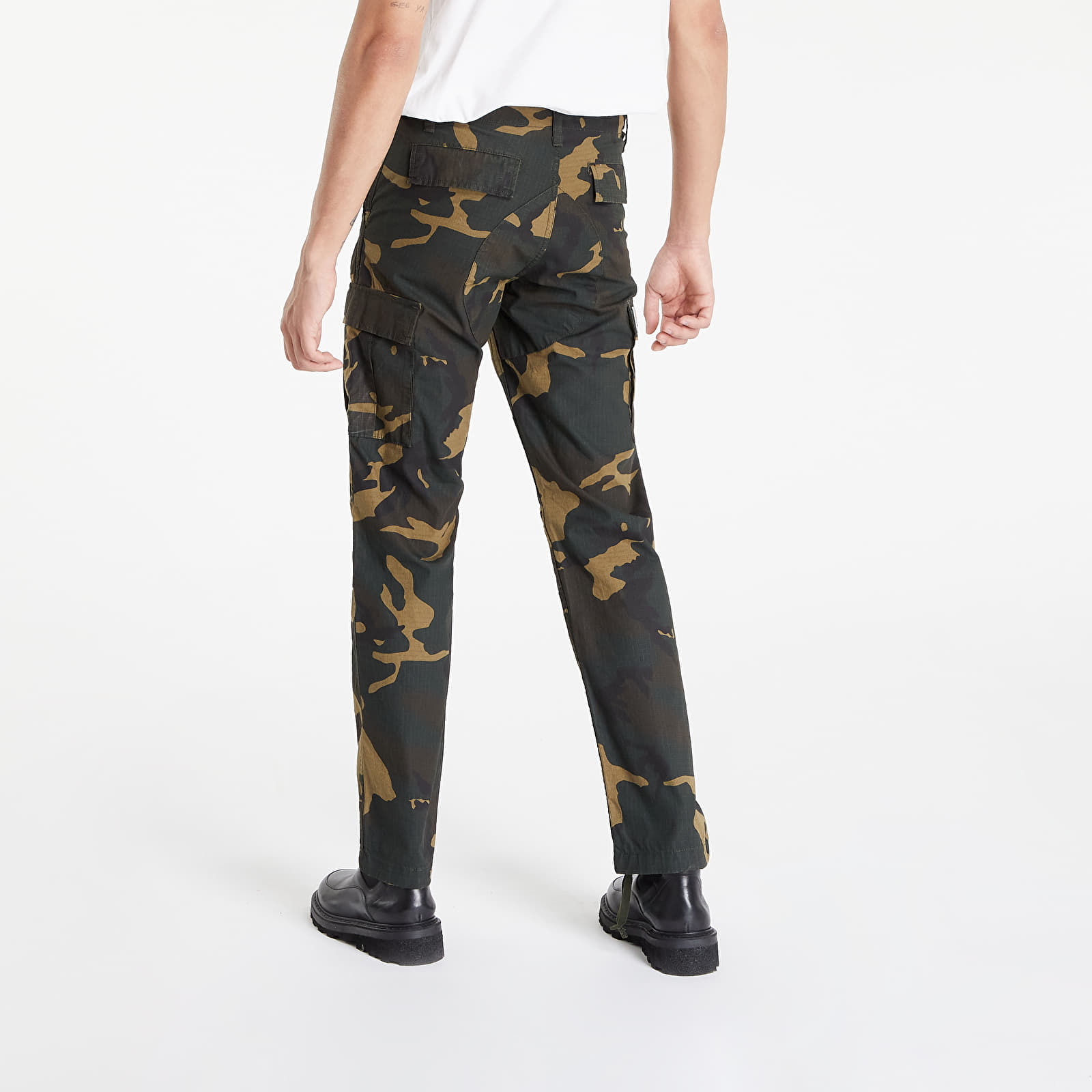 Pants and jeans Carhartt WIP Aviation Pant Camo Laurel Rinsed