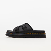 靴 Dr.Martens LORSAN DAX BL ACK Hydro Dax Men's Leather Slide Sandals in Black | Dr. Martens