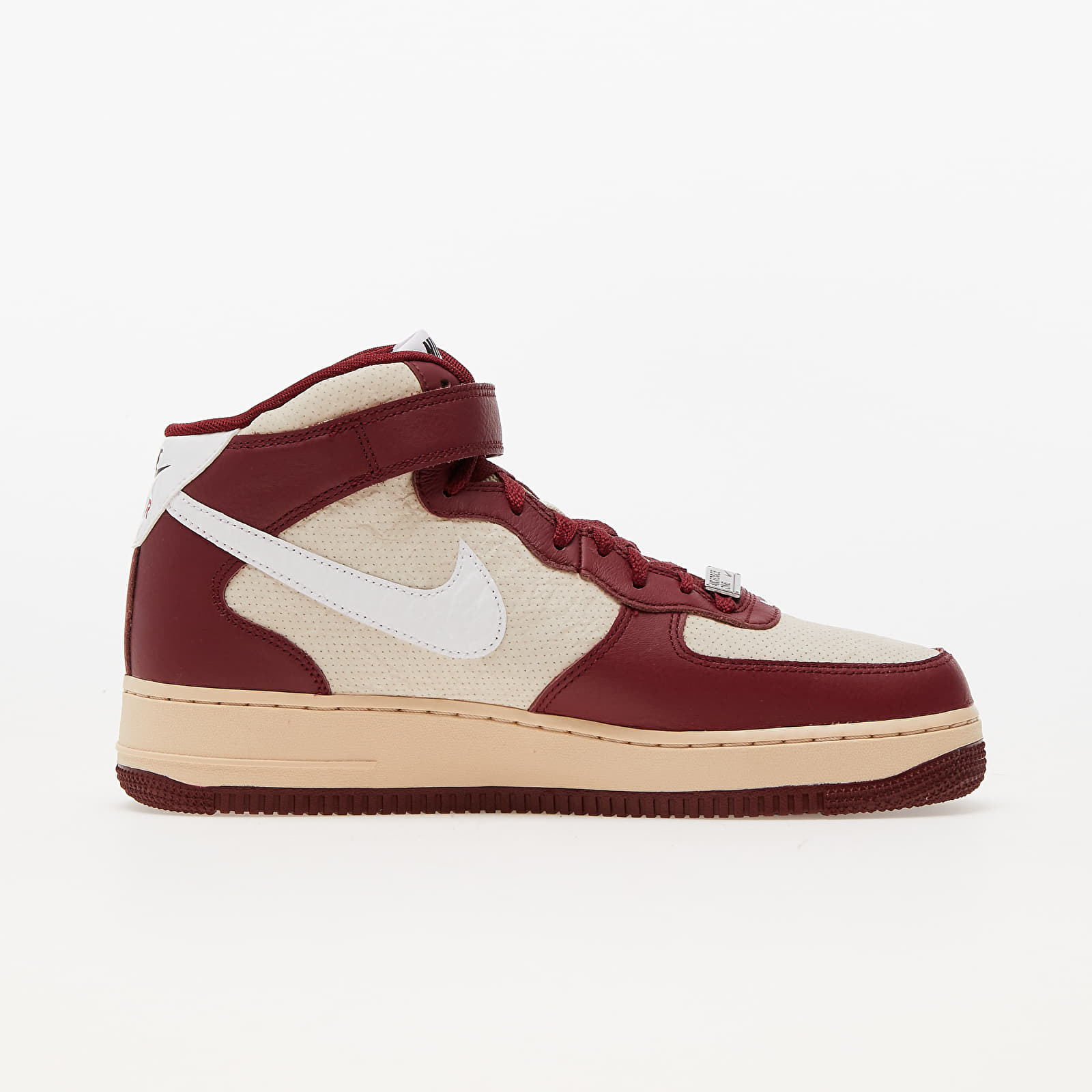 Herren Sneaker und Schuhe Nike Air Force 1 Mid Team Red/ White-Pearl White-Black