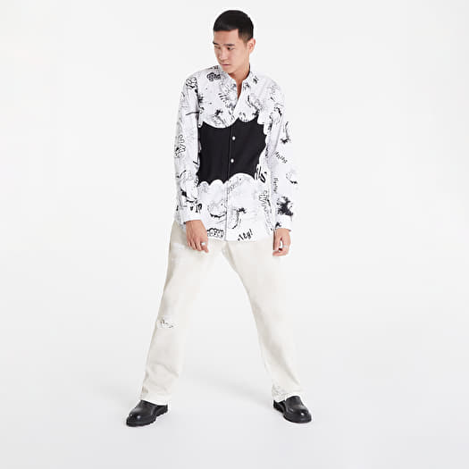 Košile Comme des Garçons Shirt x Christian Marclay Printed Shirt White