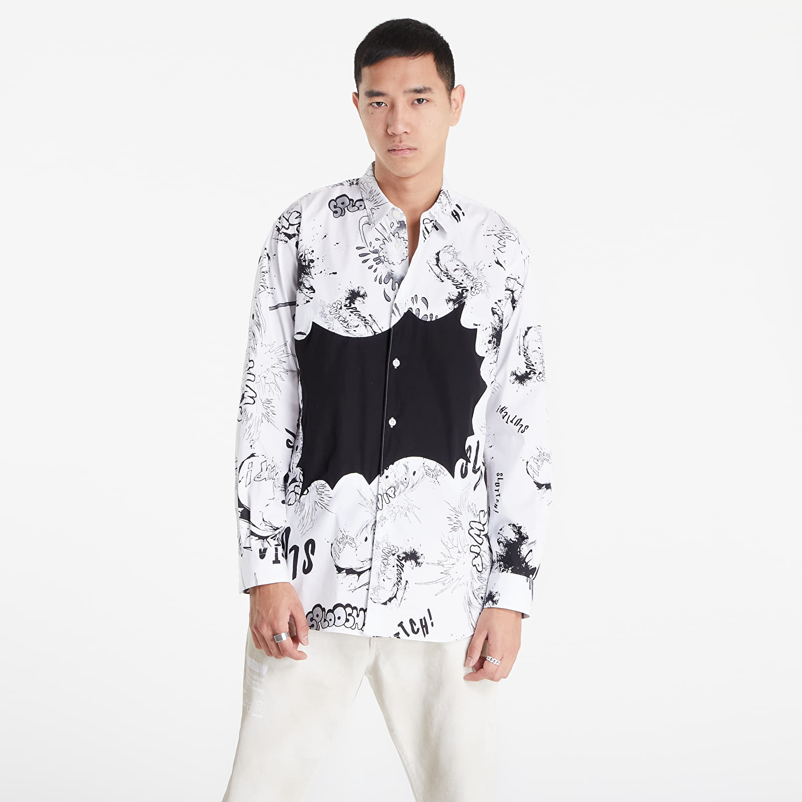 Košile Comme des Garçons Shirt x Christian Marclay Printed Shirt White