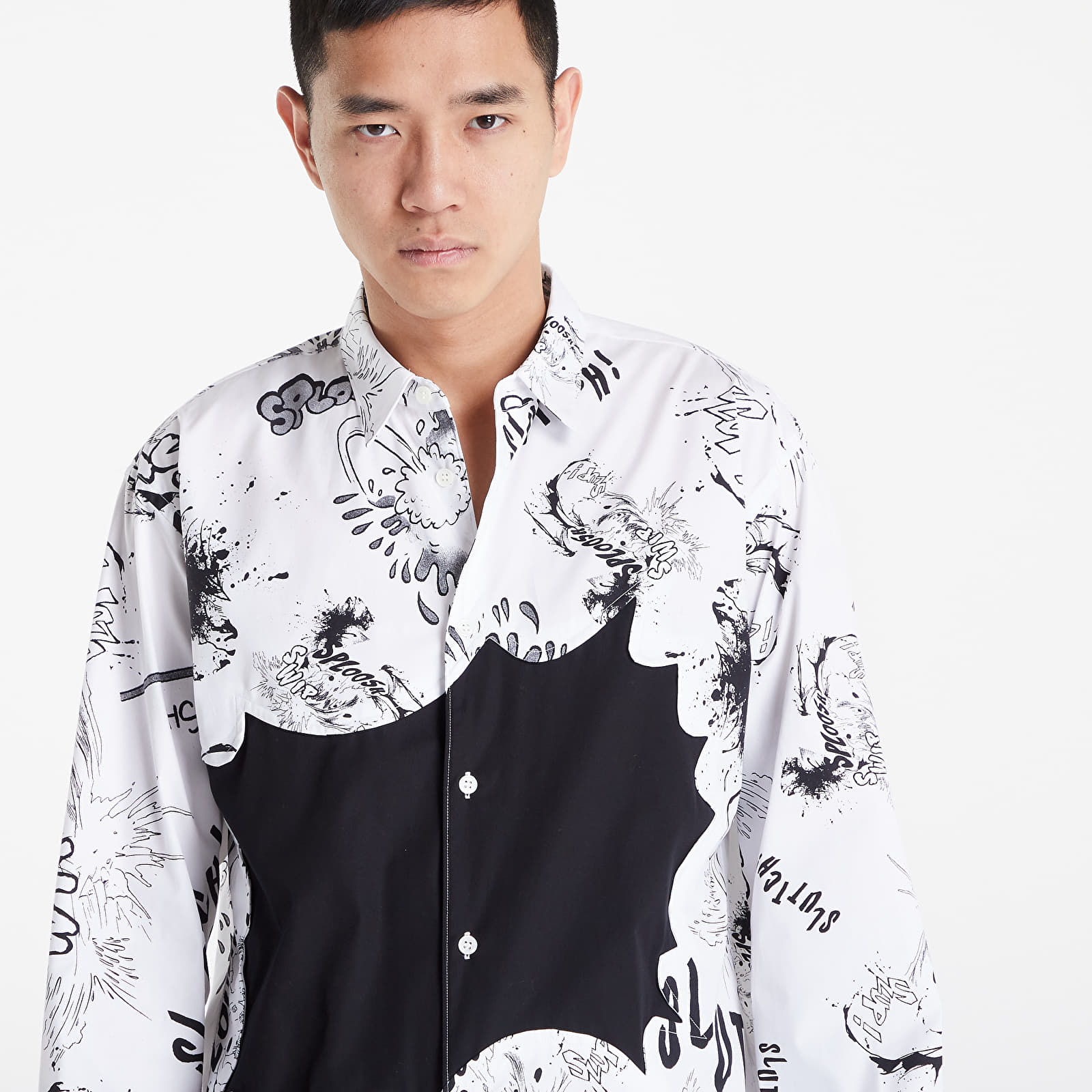 Košile Comme des Garçons Shirt x Christian Marclay Printed Shirt White