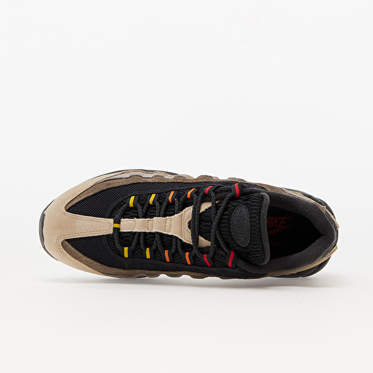 Men s shoes Nike Air Max 95 Off Noir University Red Rattan Limestone Footshop