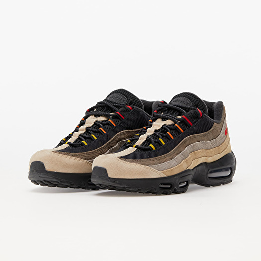 Men s shoes Nike Air Max 95 Off Noir University Red Rattan Limestone Footshop