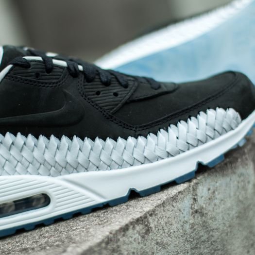 Men s shoes Nike Air Max 90 Woven Black Black White Footshop
