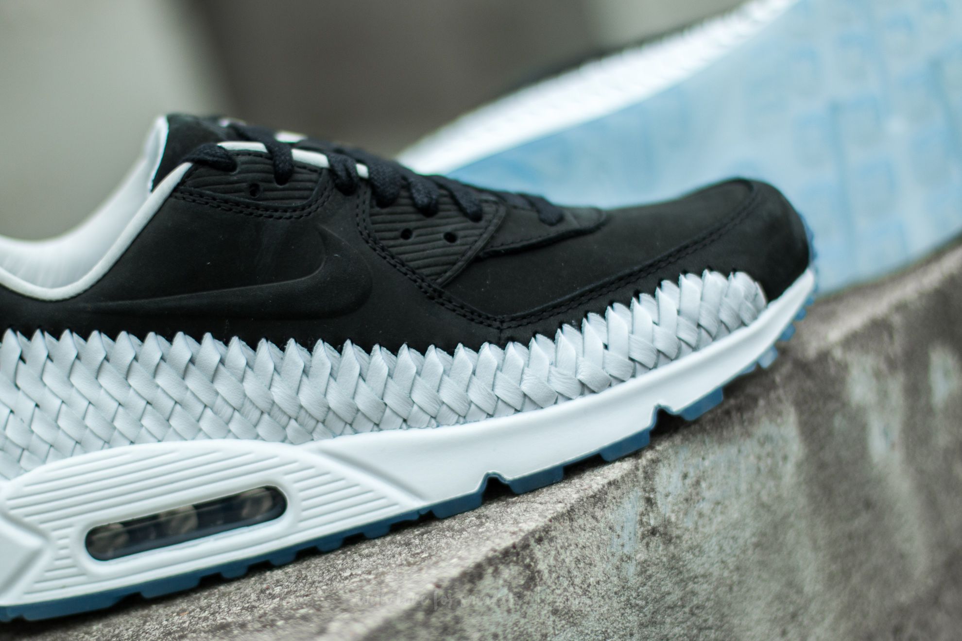 Nike air max 90 top essential black grey woven