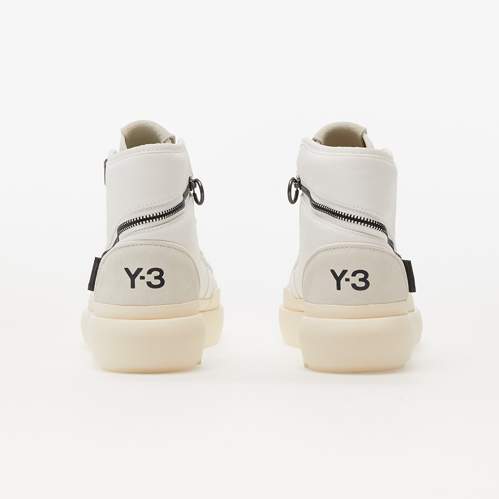 Încălțăminte și sneakerși pentru bărbați Y-3 Ajatu Court High Core White/ Orbit Grey/ Cream White