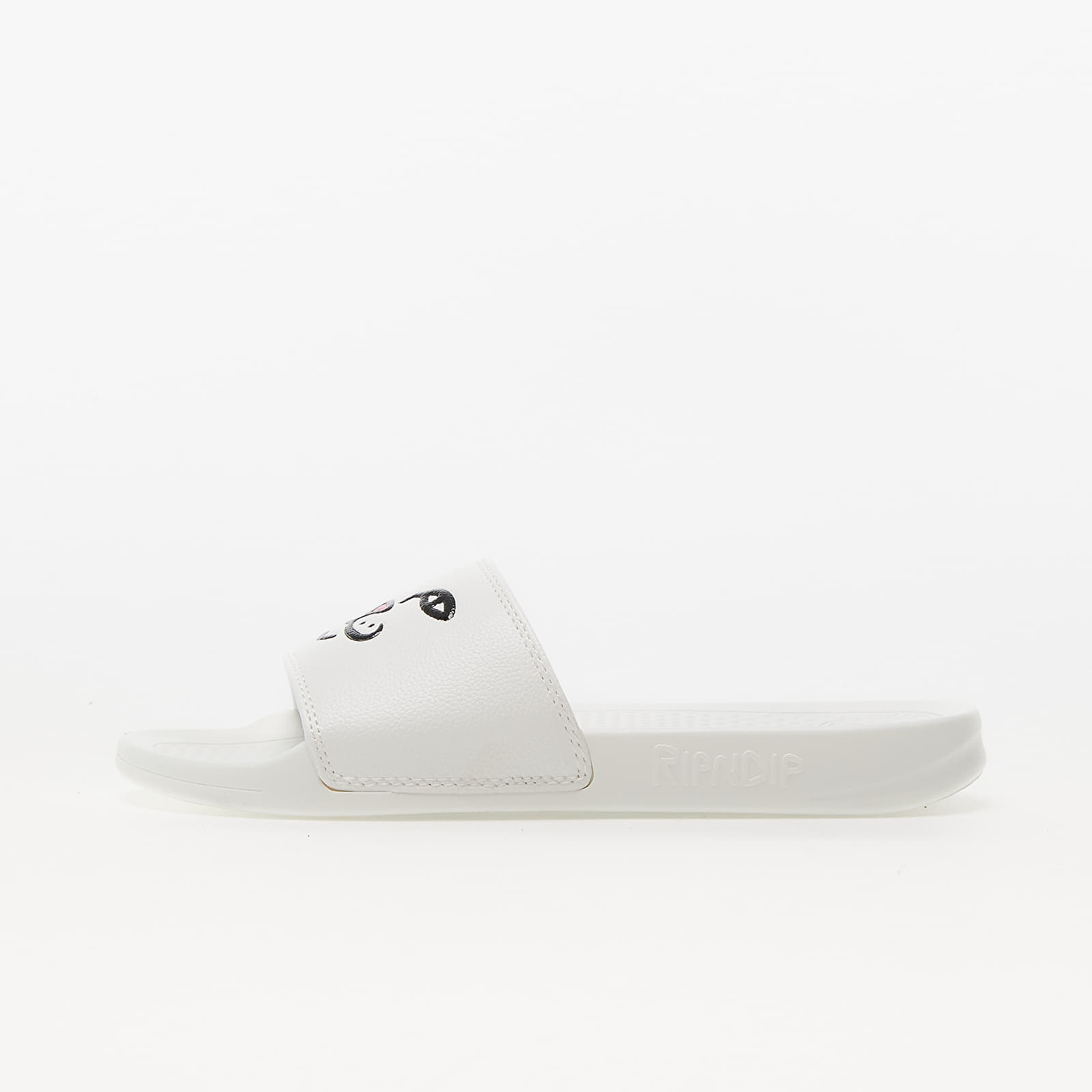 Încălțăminte și sneakerși pentru bărbați RIPNDIP Lord Nermal Face Slides White